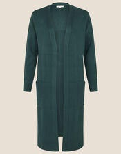 Longline Coatigan, Teal (TEAL), large