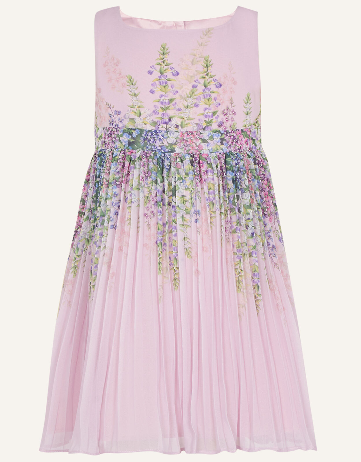 Baby Floral Print Chiffon Dress Pink