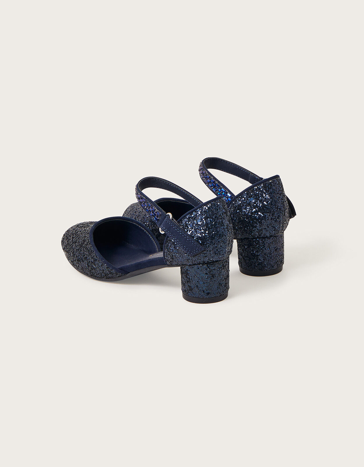 Blue glitter deals block heels