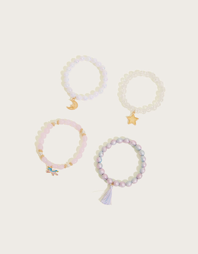 Starburst Unicorn Bracelets 4 Pack, , large