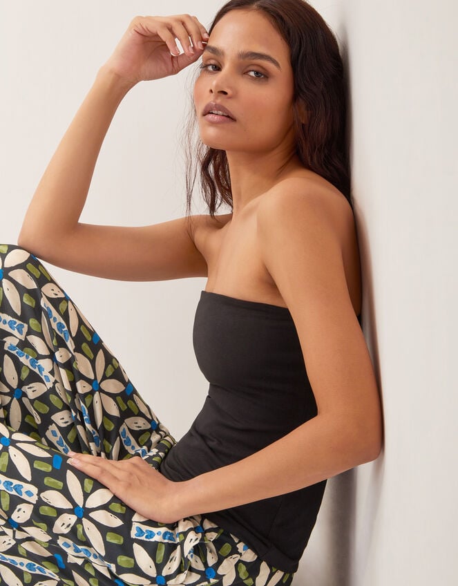 Billie Bandeau Top, Black (BLACK), large