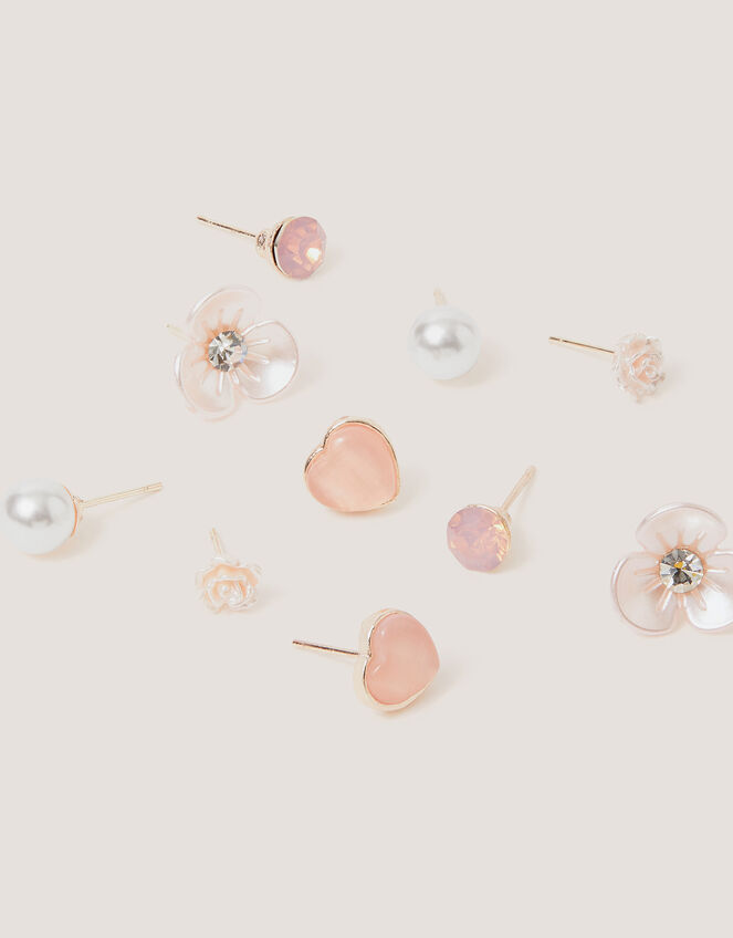 5-Pack Bridesmaid Stud Earrings, , large