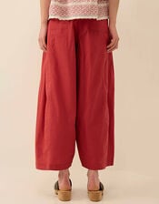 East Irina Cotton Embroidered Trousers, Pink (ROSE), large