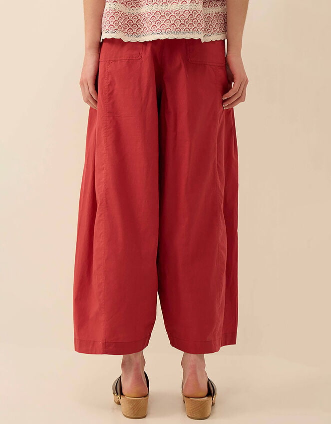 East Irina Cotton Embroidered Trousers, Pink (ROSE), large