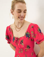 Ramita Fruit Print Blouse in Sustainable Viscose, Orange (ORANGE), large