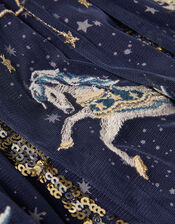 Disco Horse Skirt, Blue (NAVY), large