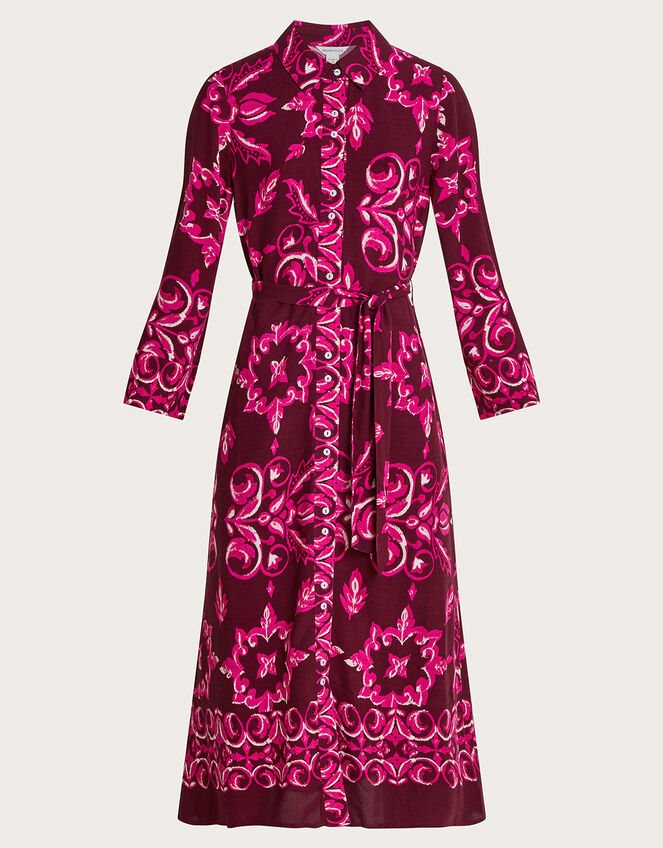 Joanna Shirt Dress, Purple (PLUM), large