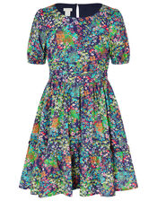 Wild Flower Dress, Blue (NAVY), large