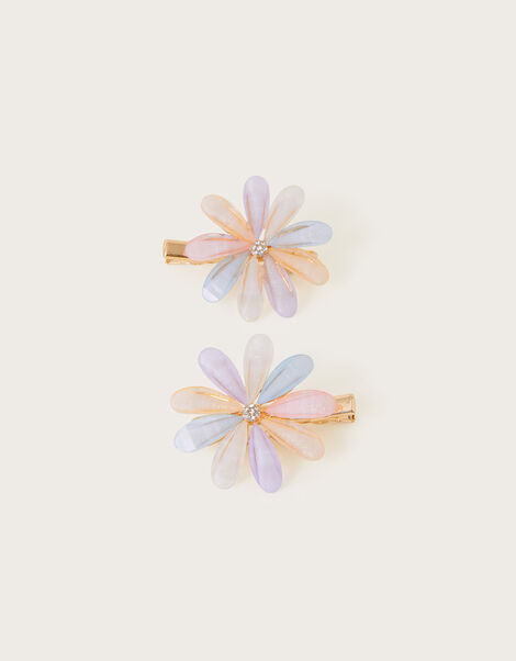 Jewel Daisy Hair Clips Set of Two, , large