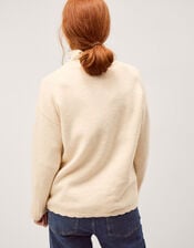 Em Floral Embroidered Knit Sweater, Ivory (IVORY), large