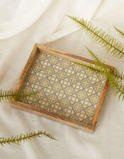 Mosaic Natural Wooden Tray, , large