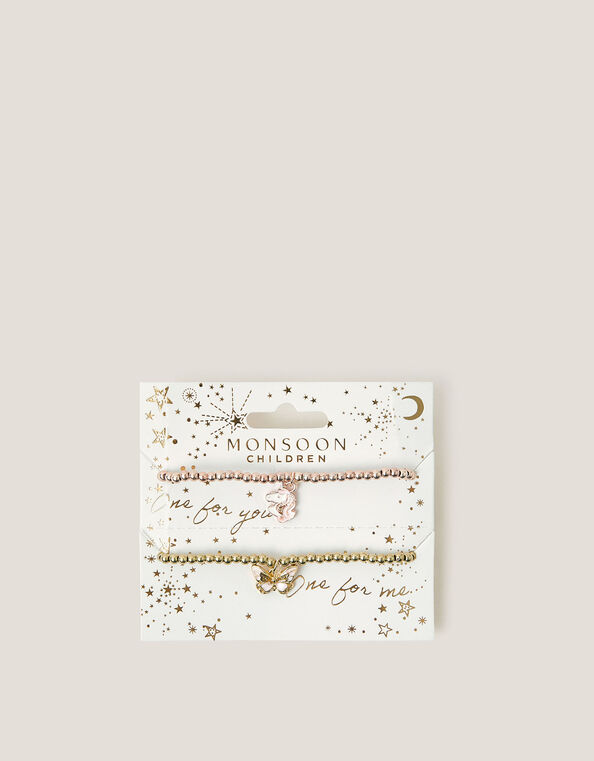 Unicorn & Butterfly Charm Bracelet Gift Set, , large