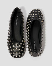 Julia Jewel Ballet Flats, Black (BLACK), large