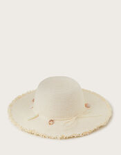 Shell Band Straw Hat, , large