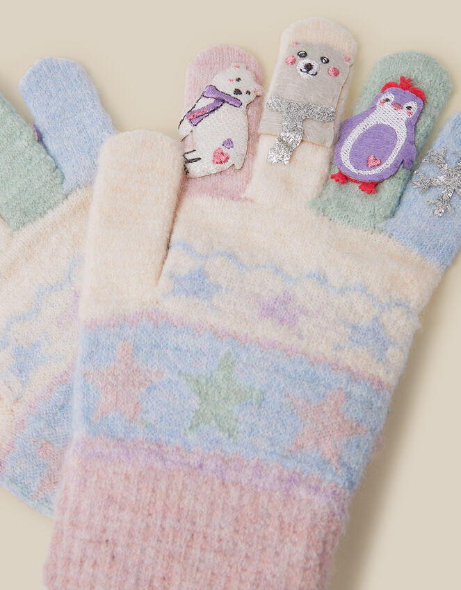 Frozen Friends Gloves, Blue (BLUE), large