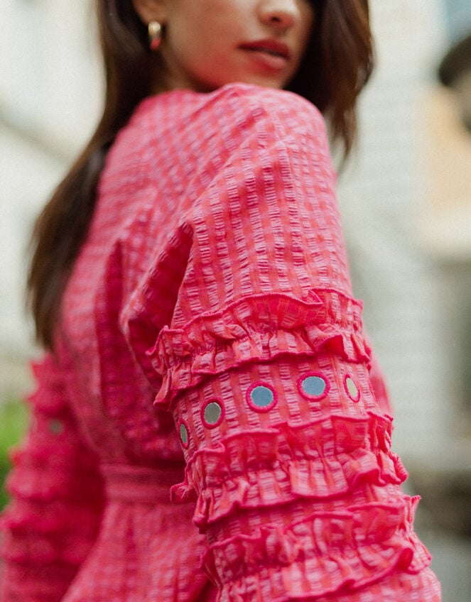 Sundress Magnolia Long Sleeve Frill Maxi Dress, , large