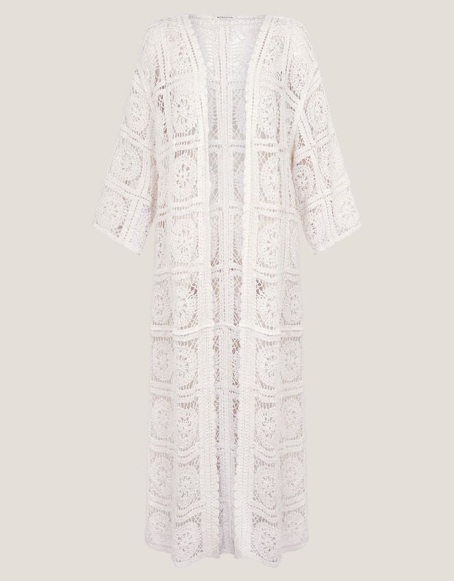 Cara Crochet Beach Cover-Up, Ivory (IVORY), large