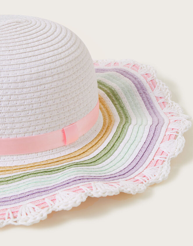 Patsy Stripe Floppy Hat, Multi (MULTI), large