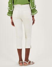 Idabella Crop Skinny Jeans with Sustainable Cotton, Natural (ECRU), large