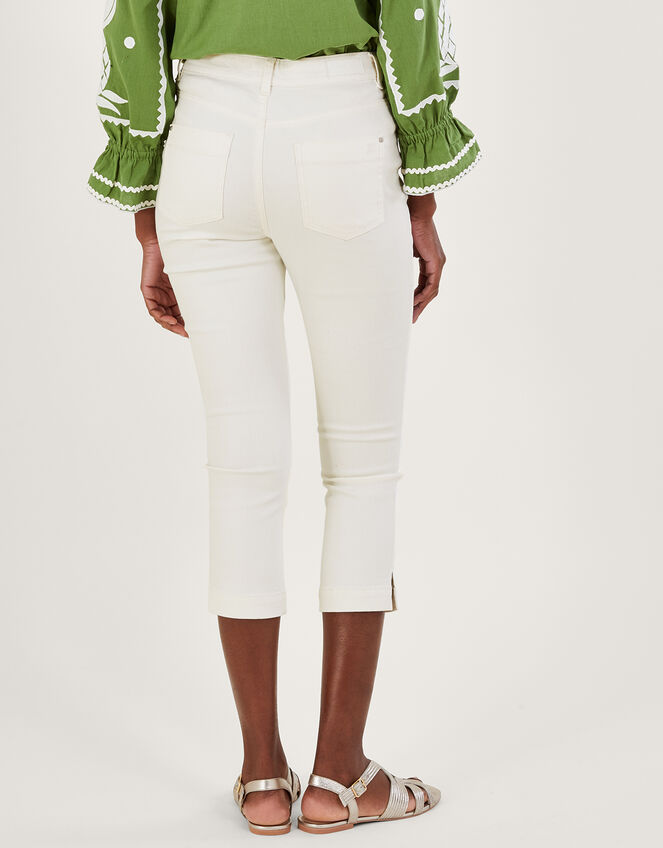 Idabella Crop Skinny Jeans with Sustainable Cotton, Natural (ECRU), large