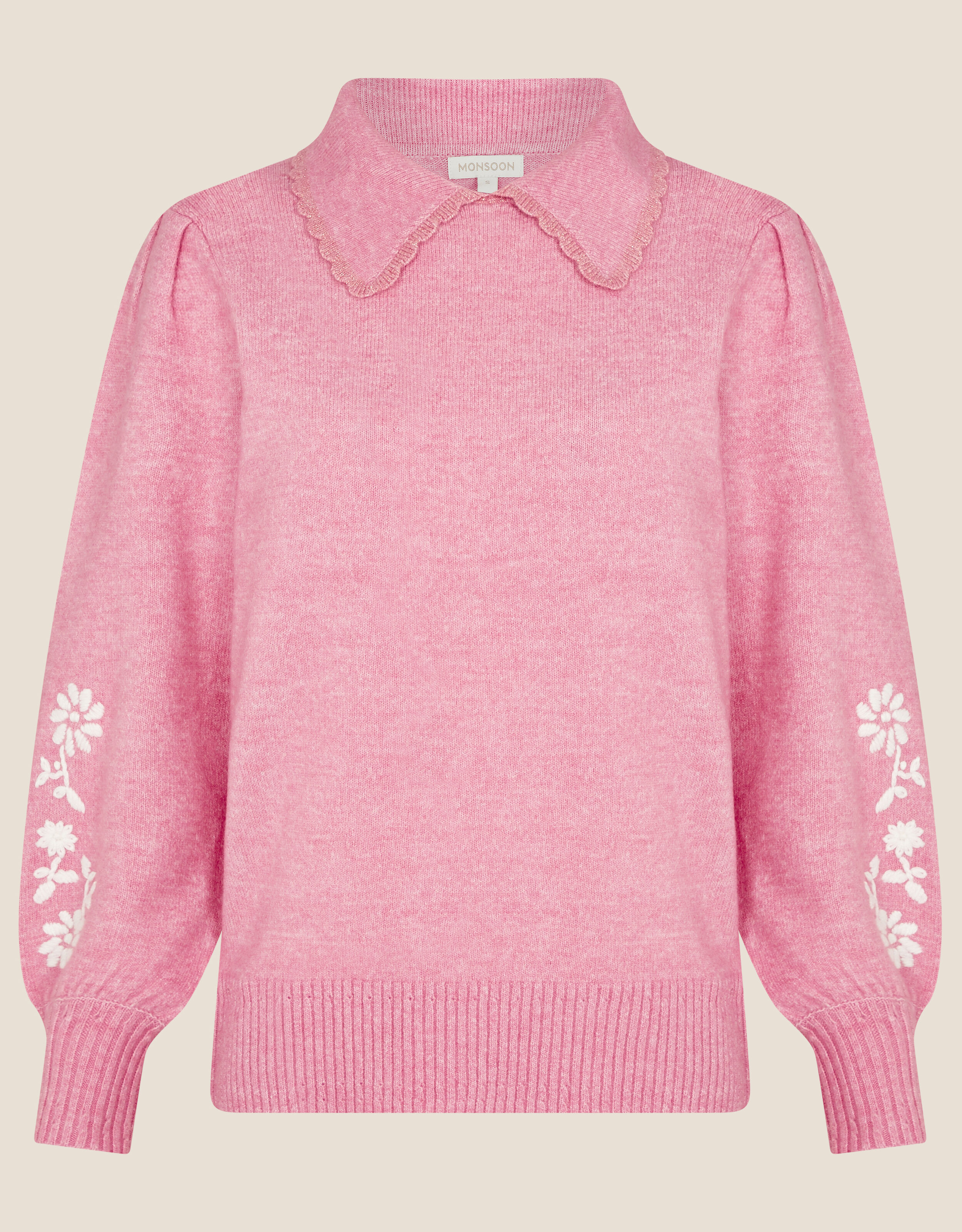 Floral shop collar jumper