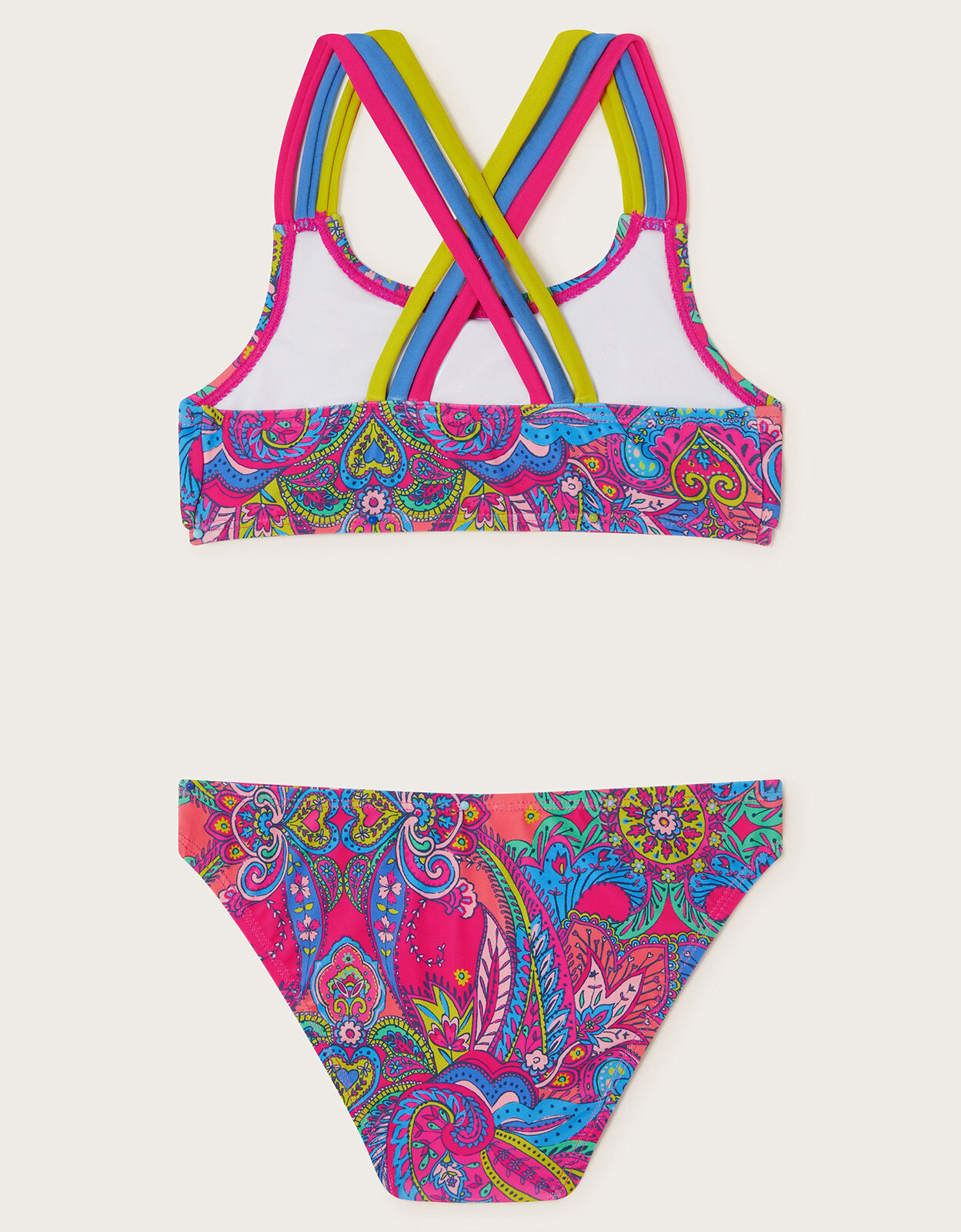 Pink discount frill bikini
