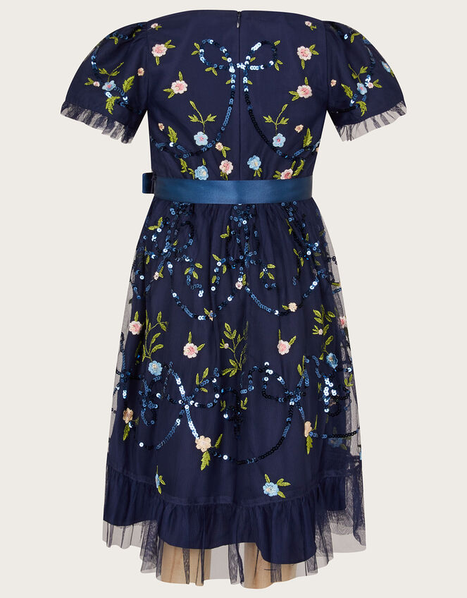 Tula Tulle Embroidered Dress, Blue (NAVY), large