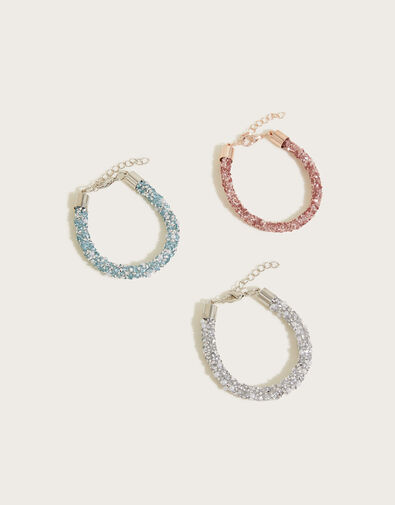 Pearl Dazzle Bracelets Set of Three, , large