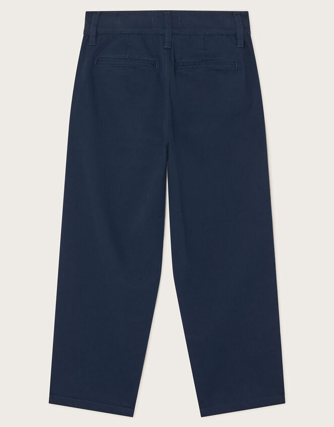 Straight Chino Pants, Blue (NAVY), large