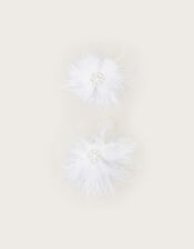 Land of Wonder Frosted Feather Hair Clips Set of Two, , large
