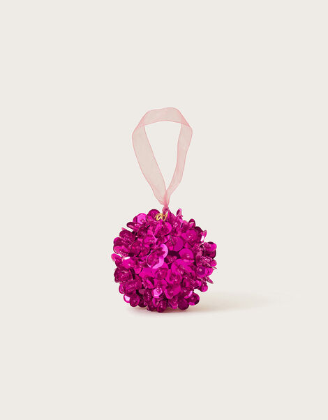 Pom-Pom Hanging Decoration, Pink (PINK), large