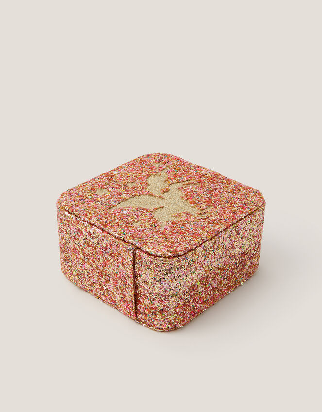 Glitter Unicorn Jewellery Box, , large