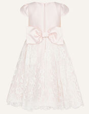 Lace and Duchess Twill Bridesmaid Dress, Pink (PINK), large
