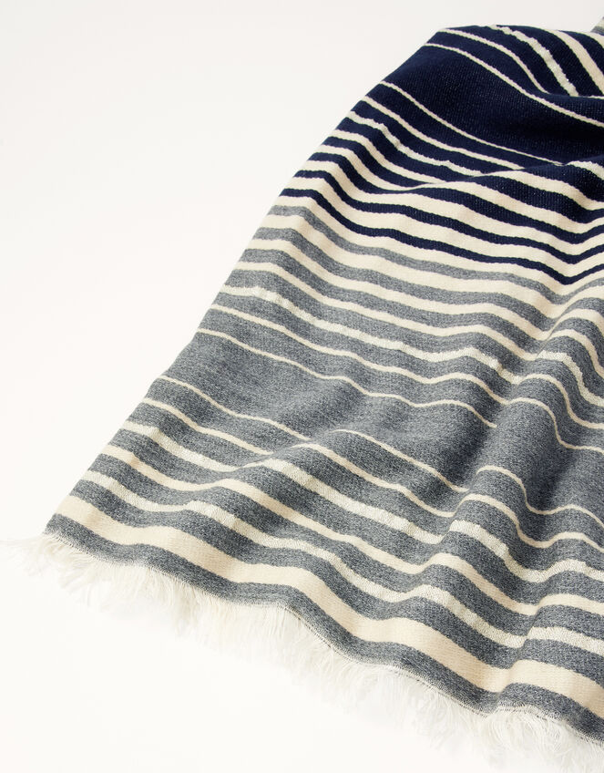 Stripe Blanket Scarf, , large