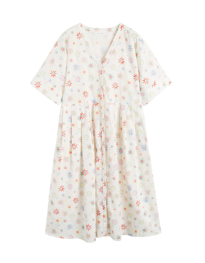 Chinti & Parker Étoile Midi Sundress, Cream (CREAM), large
