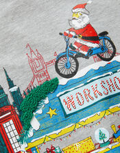 Christmas London Sweatshirt, Grey (GREY), large