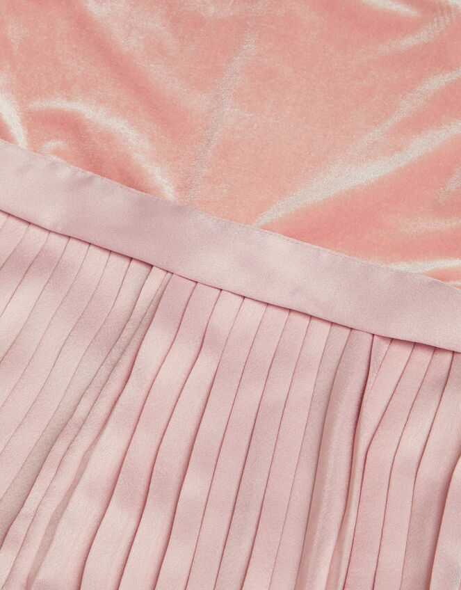 Quinn Velvet Pleated Jumpsuit, Pink (PINK), large