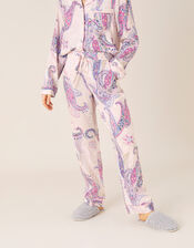 Paisley Print Pyjama Bottoms, Pink (PINK), large