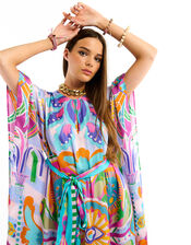 Wild Jeanna Print Maxi Kaftan Dress, , large