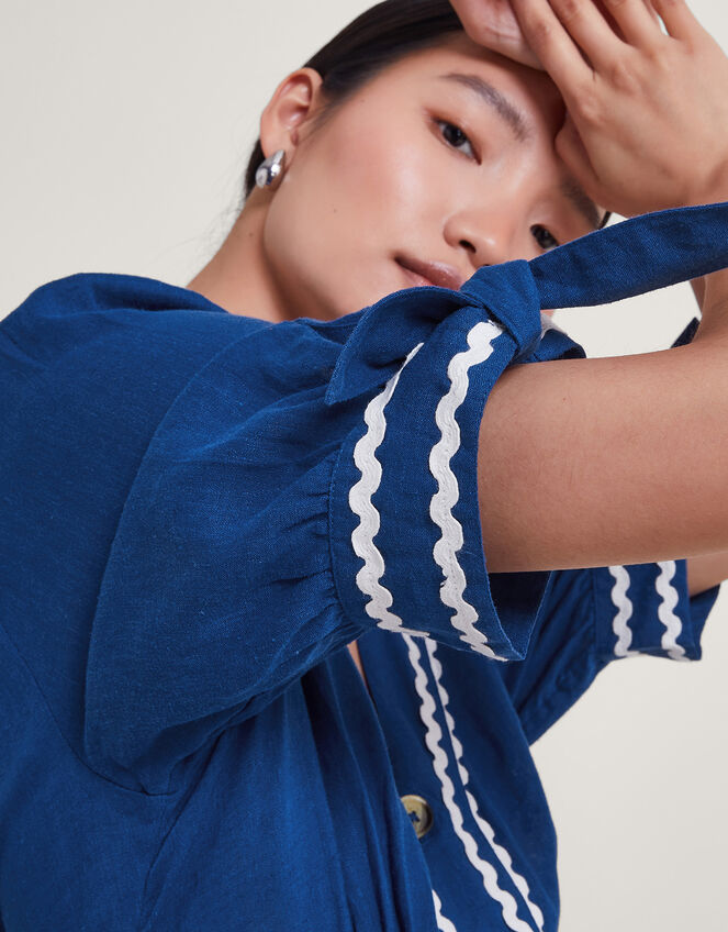 Lita Ric Rac Dress Blue Day Dresses Monsoon Global.