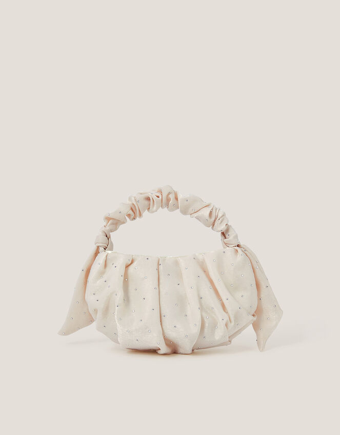 Satin Diamante Mini Bag, , large