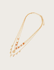 Stone Charm Layered Necklace, , large