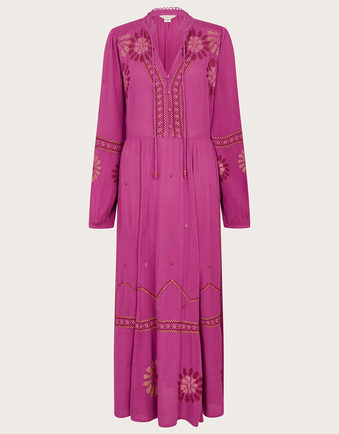 Floral Stitch Dress, Pink (PINK), large