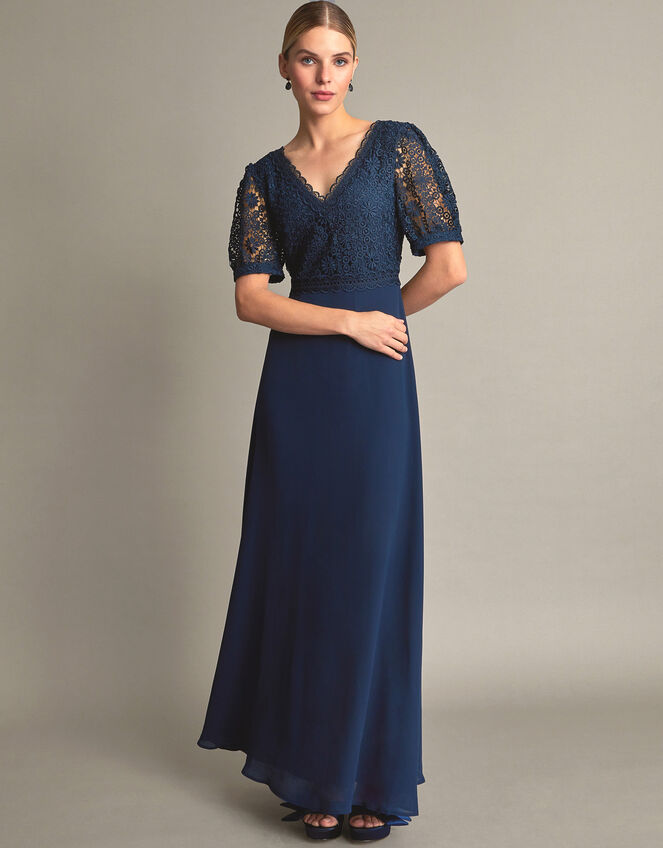 Lilibet Lace Maxi Dress, Blue (NAVY), large