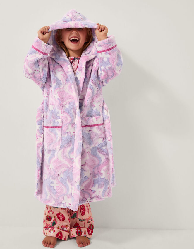 Glow in the Dark Unicorn Robe, Pink (PINK), large