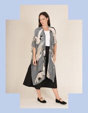 One Hundred Stars Stork Print Throwover, , large