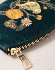 Elizabeth Scarlett Wild Garden Velvet Coin Purse, , large