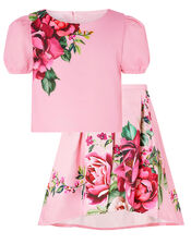 Alana Rose Top and Skirt Set, Pink (PINK), large