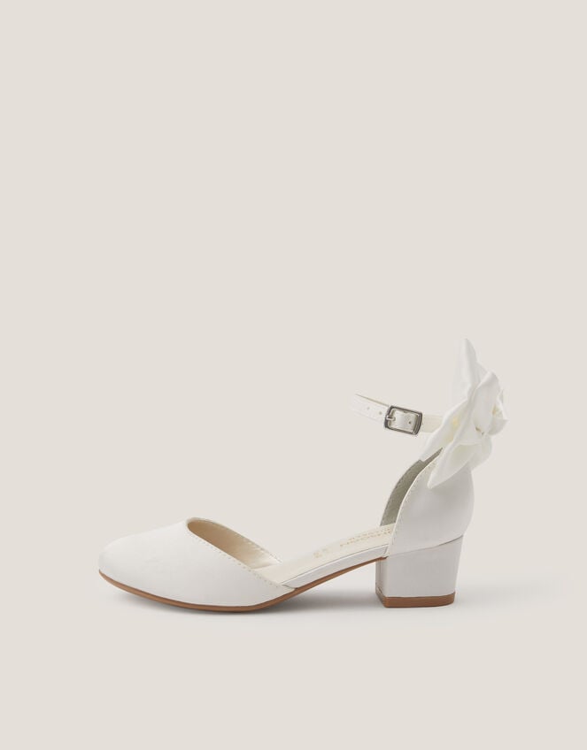 Sara Bow Two Part Heels, Ivory (IVORY), large