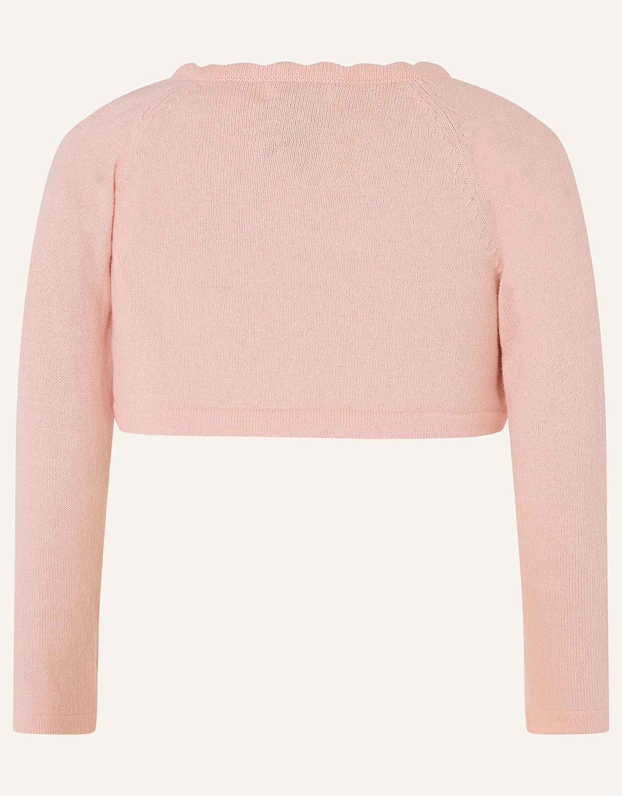 baby pink cropped cardigan